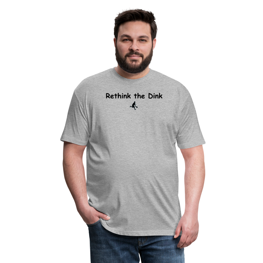 Fitted Cotton/Poly T-Shirt by Next Level - heather gray