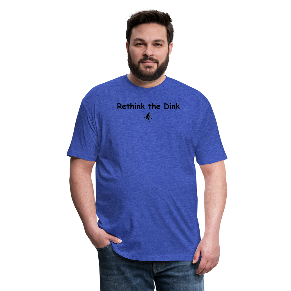 Fitted Cotton/Poly T-Shirt by Next Level - heather royal