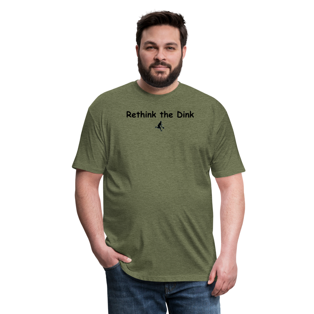 Fitted Cotton/Poly T-Shirt by Next Level - heather military green