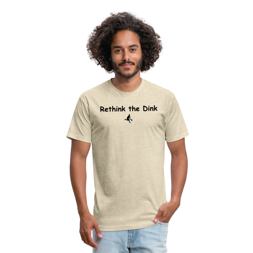 Fitted Cotton/Poly T-Shirt by Next Level - heather cream