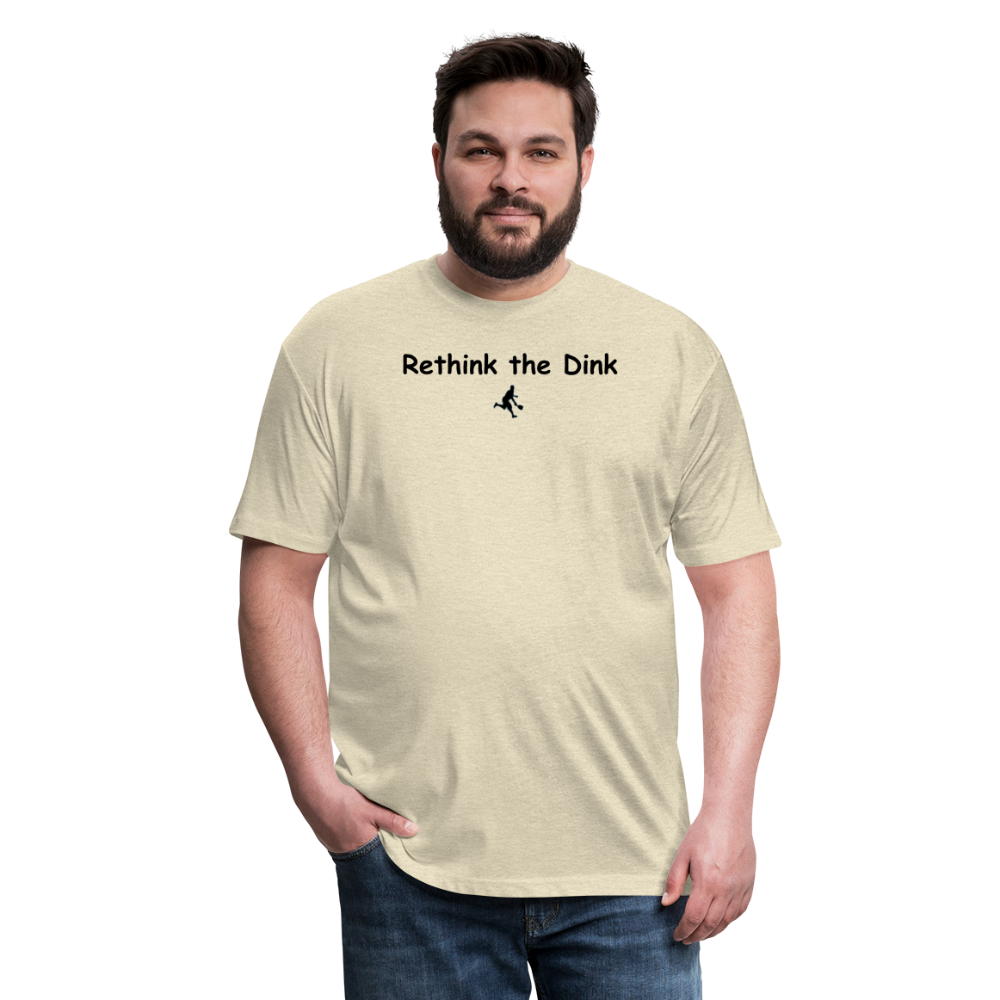 Fitted Cotton/Poly T-Shirt by Next Level - heather cream