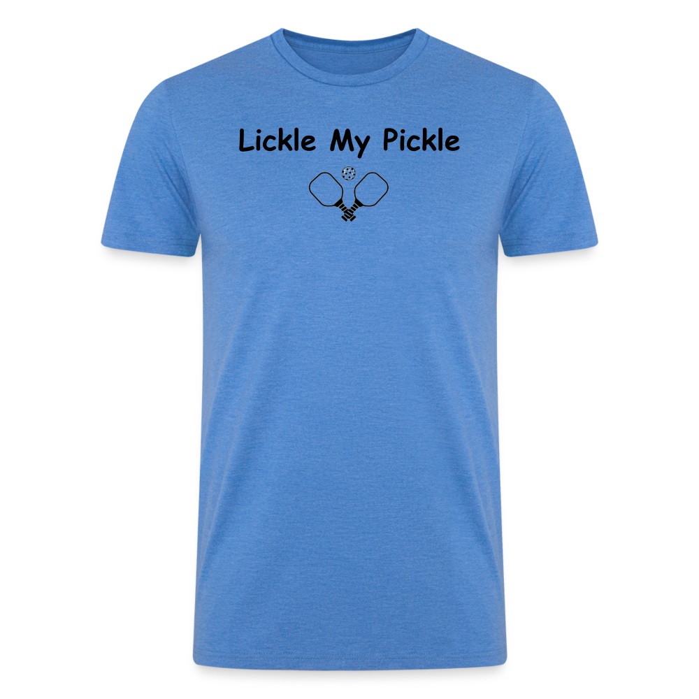 Super Soft Organic Tri-Blend T-Shirt - heather blue