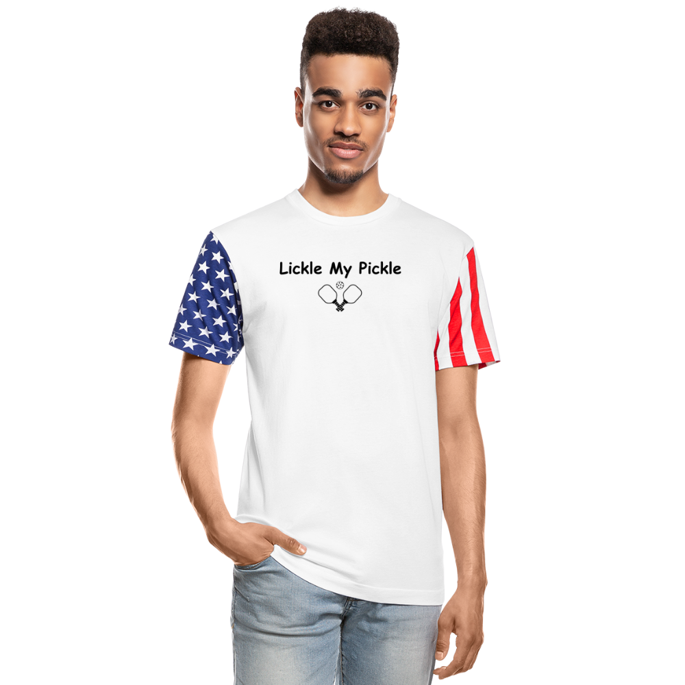 Adult Stars & Stripes T-Shirt | LAT Code Five™ 3976 - white