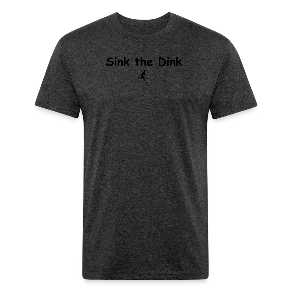 Fitted Cotton/Poly T-Shirt by Next Level - heather black