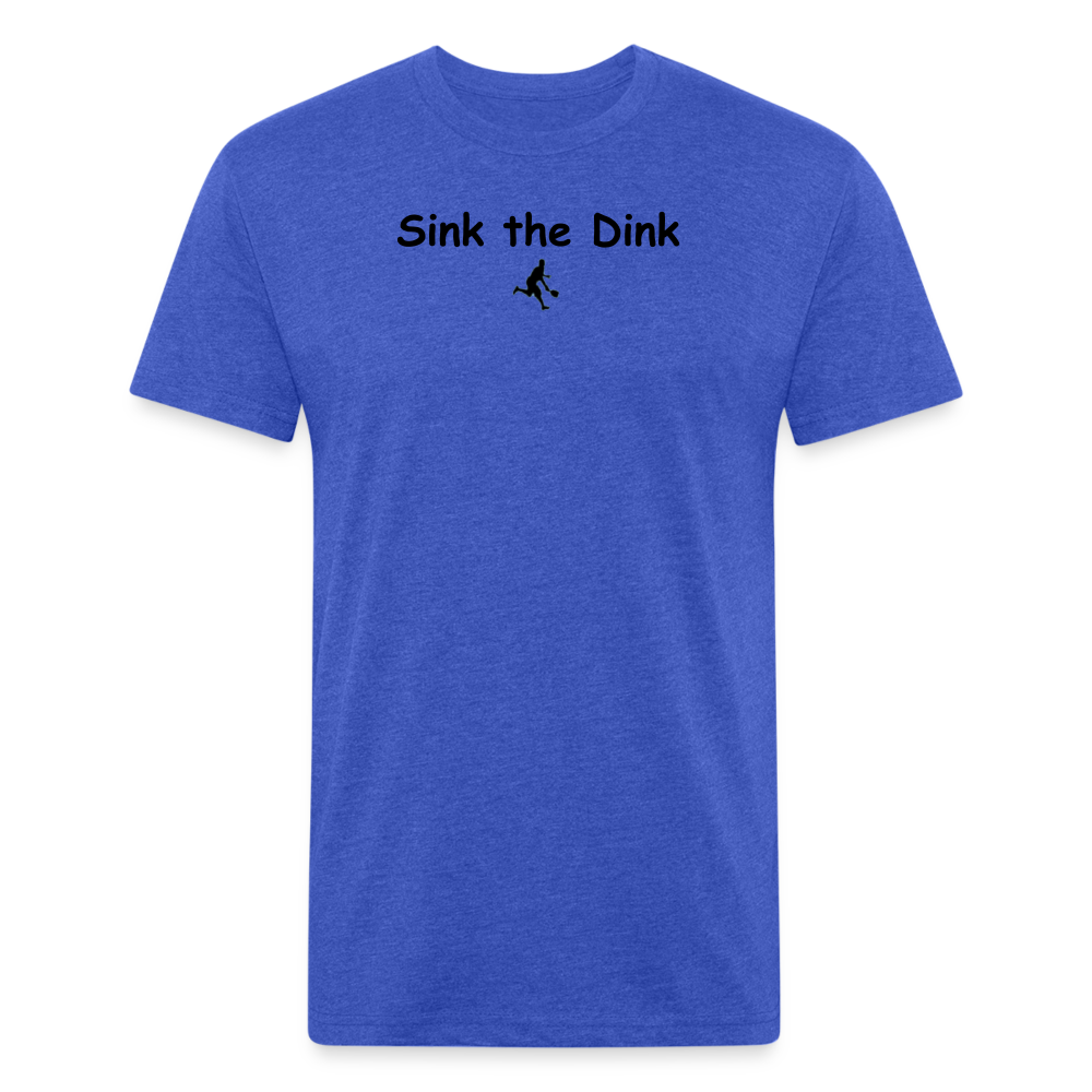 Fitted Cotton/Poly T-Shirt by Next Level - heather royal