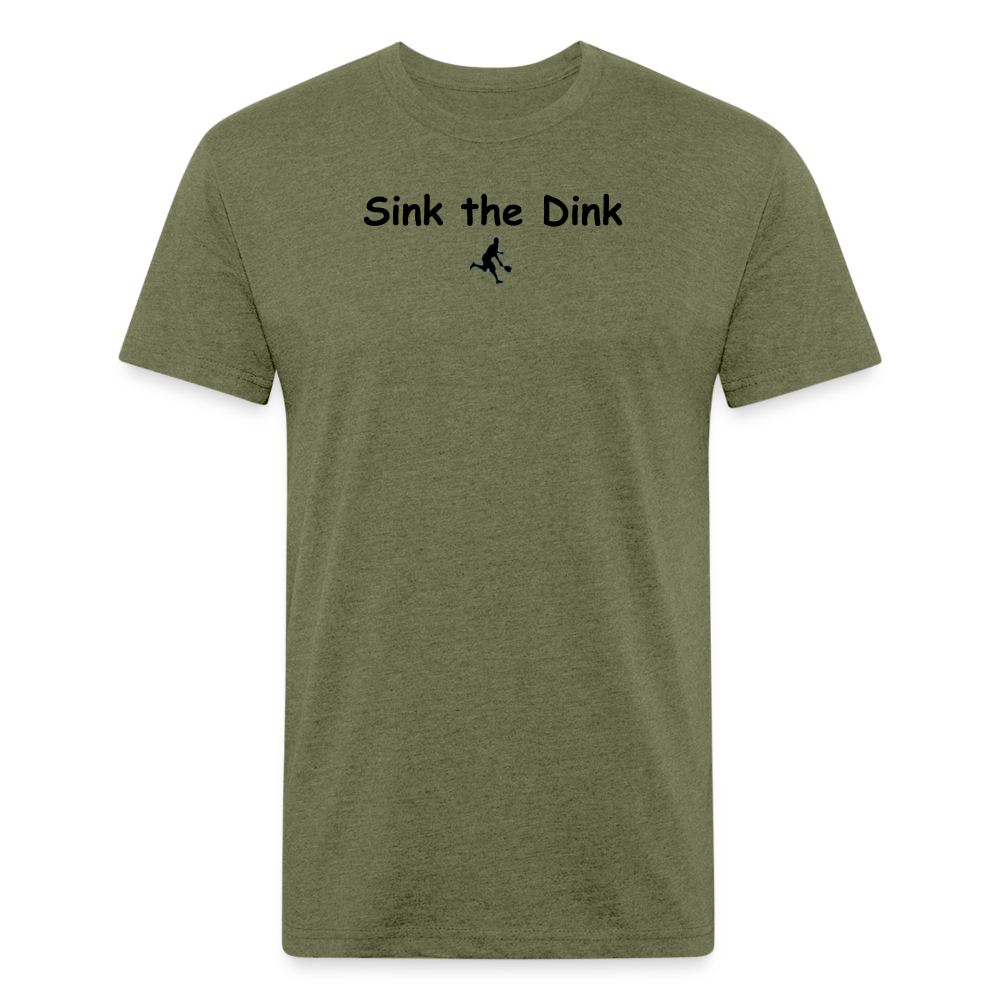 Fitted Cotton/Poly T-Shirt by Next Level - heather military green